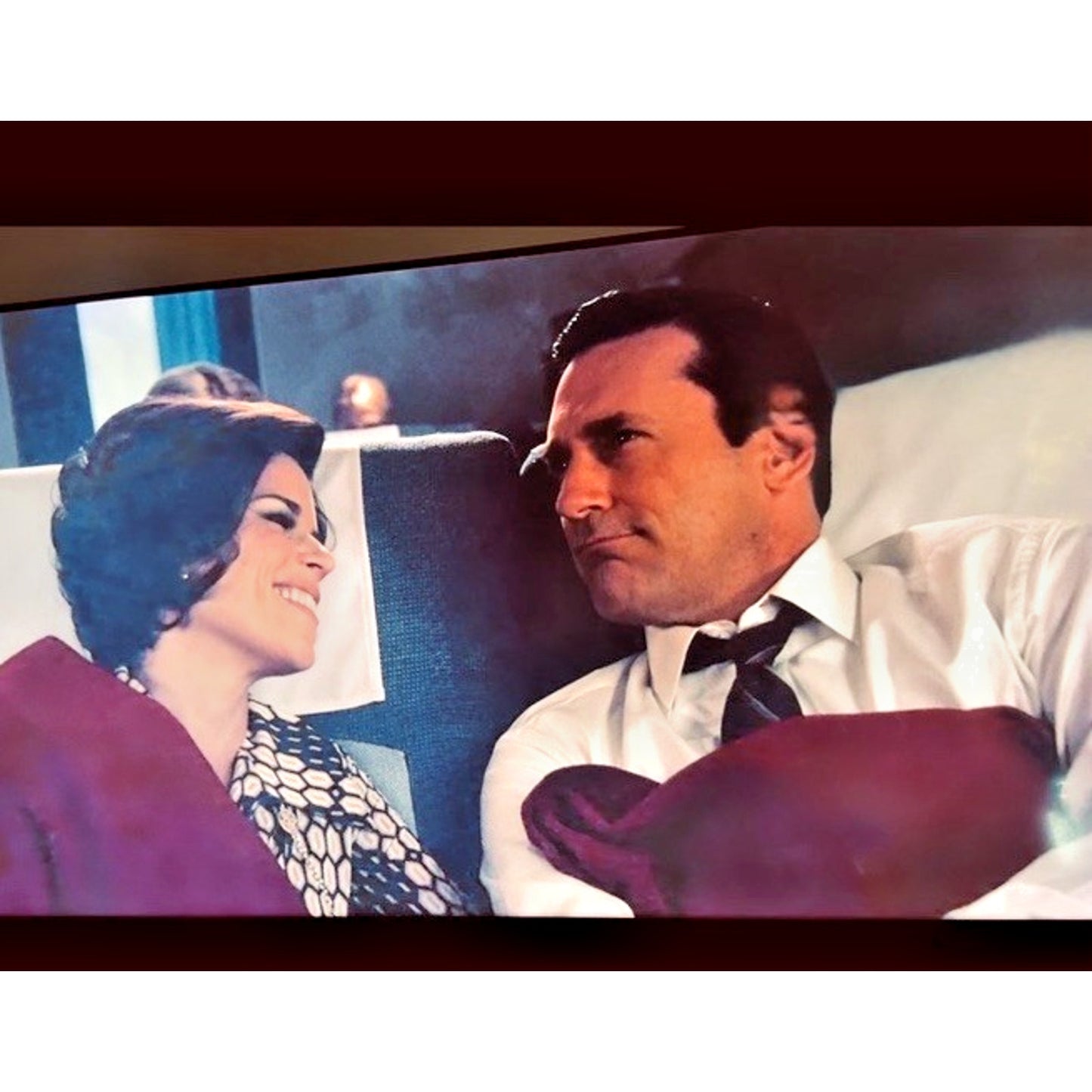 Mad Men Don Draper Red TWA Blanket Original Season 7 Prop Master Owned COA