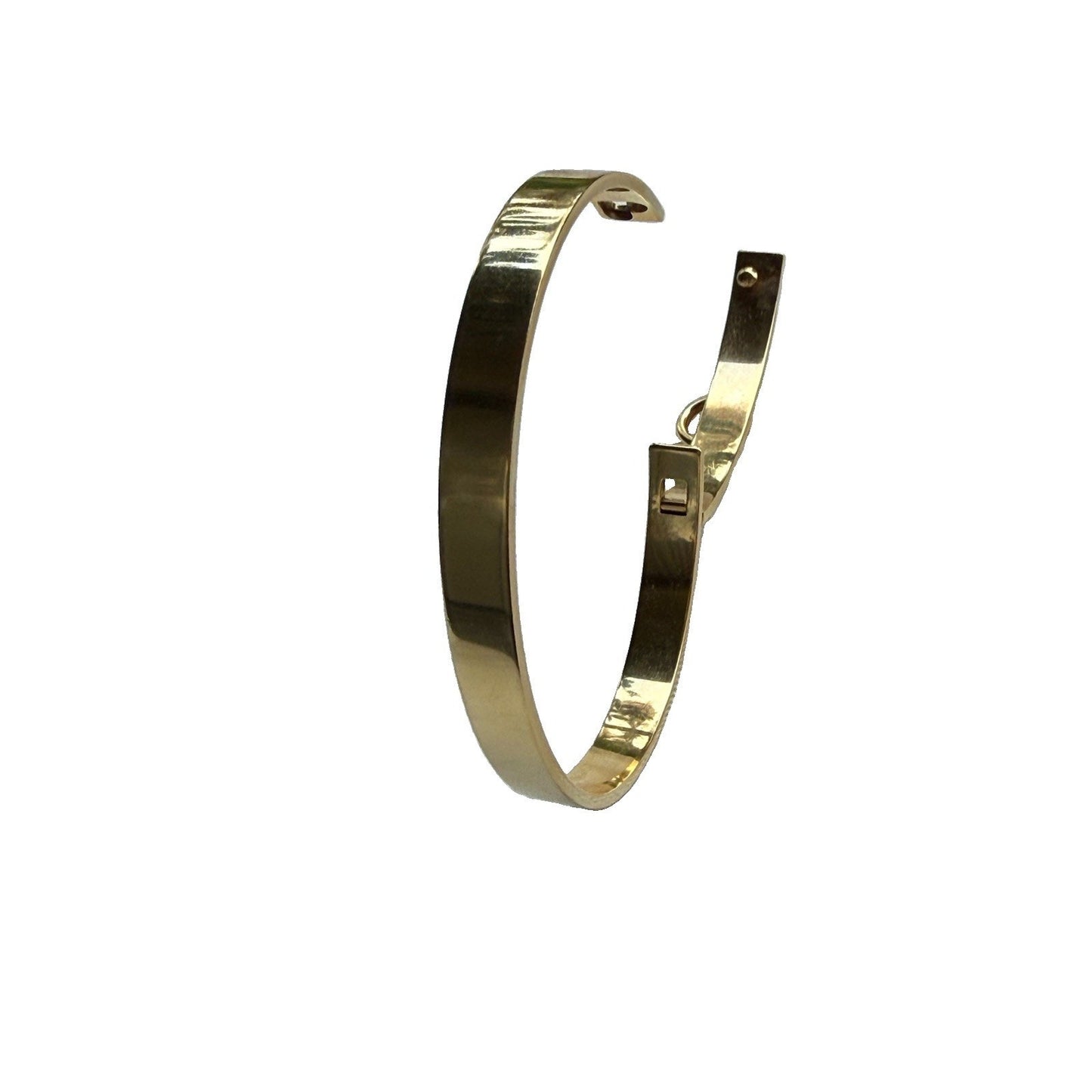 Hermes Collier de Chien CDC Bangle Bracelet 18k Yellow Gold Large Size LG