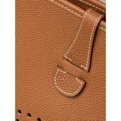 Hermes Evelyne III 29 PM Gold Clemence Leather Bag Palladium PHW 2022 Receipt
