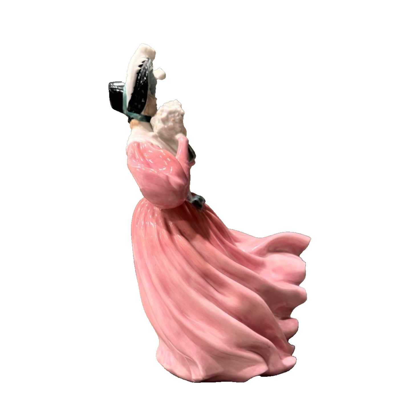 Vintage Royal Doulton Marguerite HN 1928 Figurine 1940s Retired Pink Dress