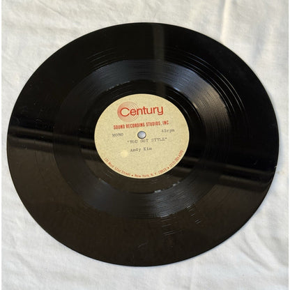 Andy Kim You Girl 1969 Acetate Test Pressing 45 RPM Sound Studios Jeff Barry