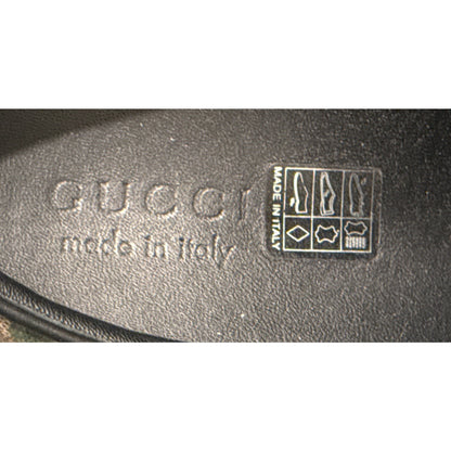 Gucci 407362 GG Supreme Blooms Green Slip On Sneakers Shoes Men 9G Fit US 10 Box