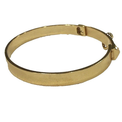 Hermes Collier de Chien CDC Bangle Bracelet 18k Yellow Gold Large Size LG