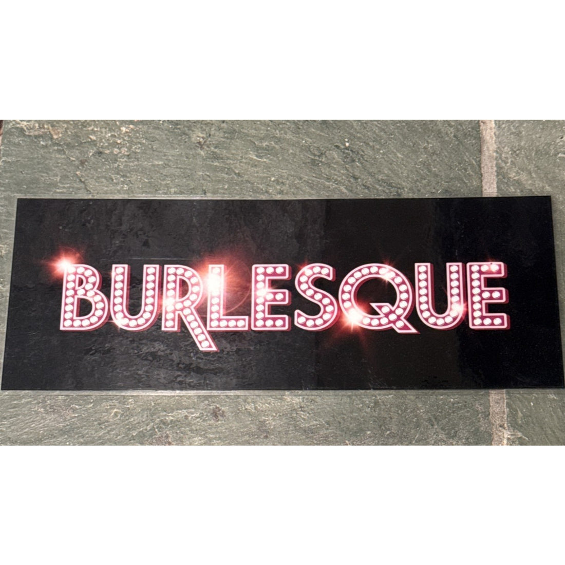 Burlesque Original Production Crew Parking Pass Windshield Placard Movie Prop