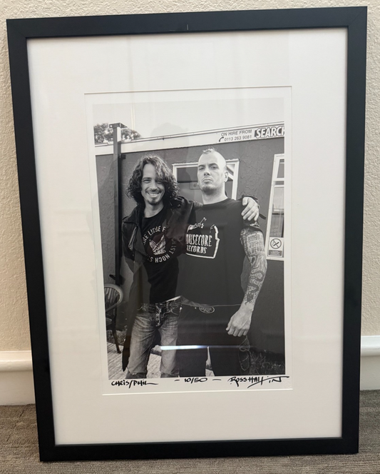 Chris Cornell Phil Anselmo Signed Photo Ross Halfin Framed COA Ltd Ed