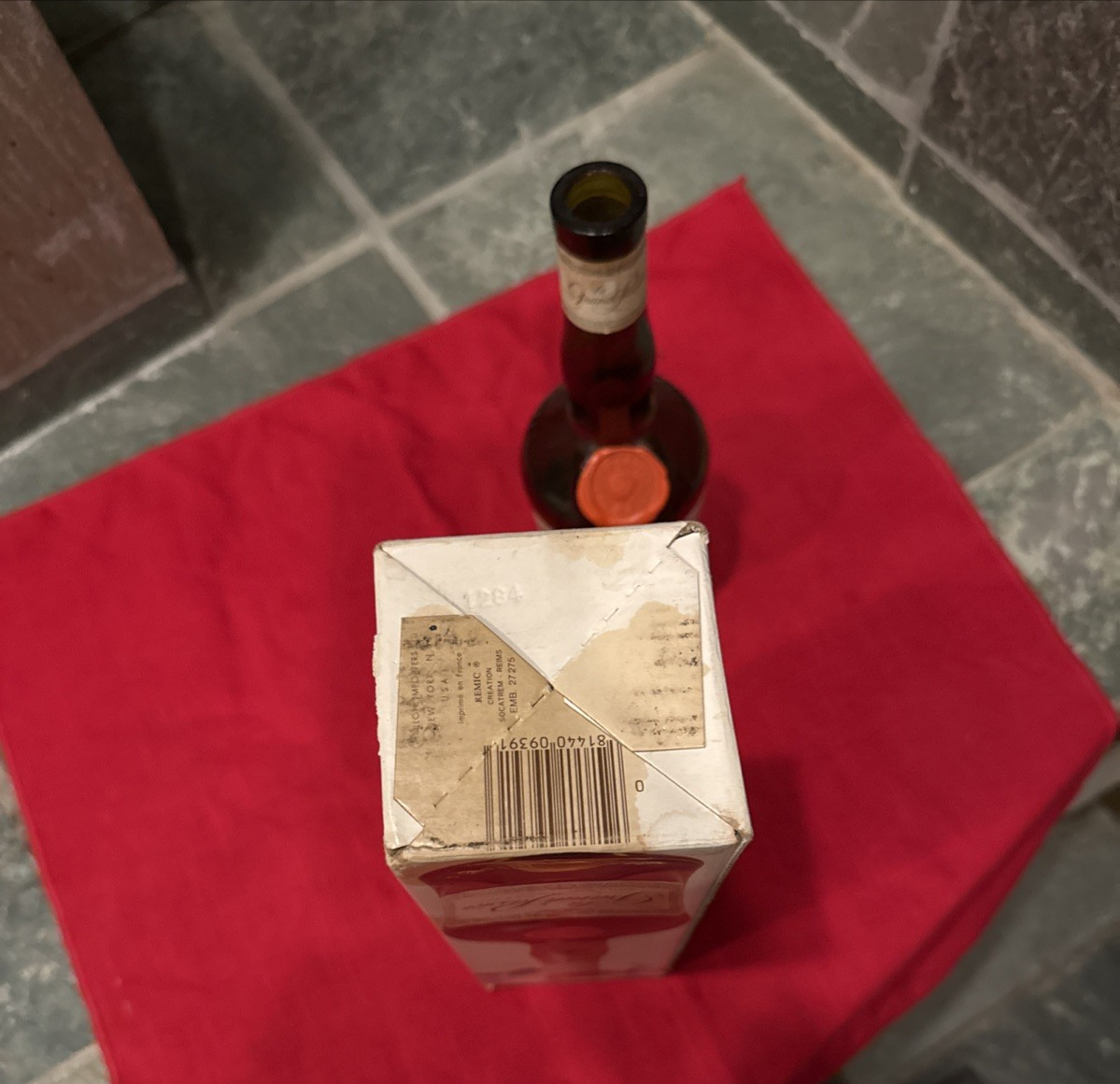 RARE Vintage EMPTY La Grande Passion Liqueur Bottle W/Box