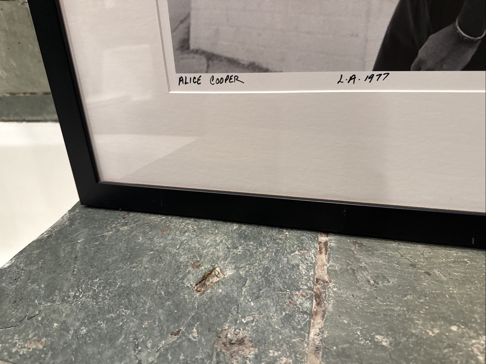 Neal Preston Signed Alice Cooper L.A. 1977 Photo Print #4/50  FRAMED 29.5x23.25