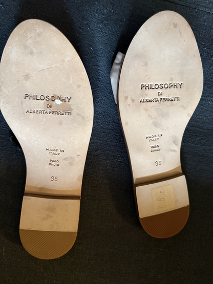Philosophy Alberta Ferretti sandals | black  beige 38/8 US w/Box