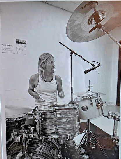 RARE Taylor Hawkins FOO FIGHTERS AP Photo Print by Ross Halfin  Framed 29"x23.5"