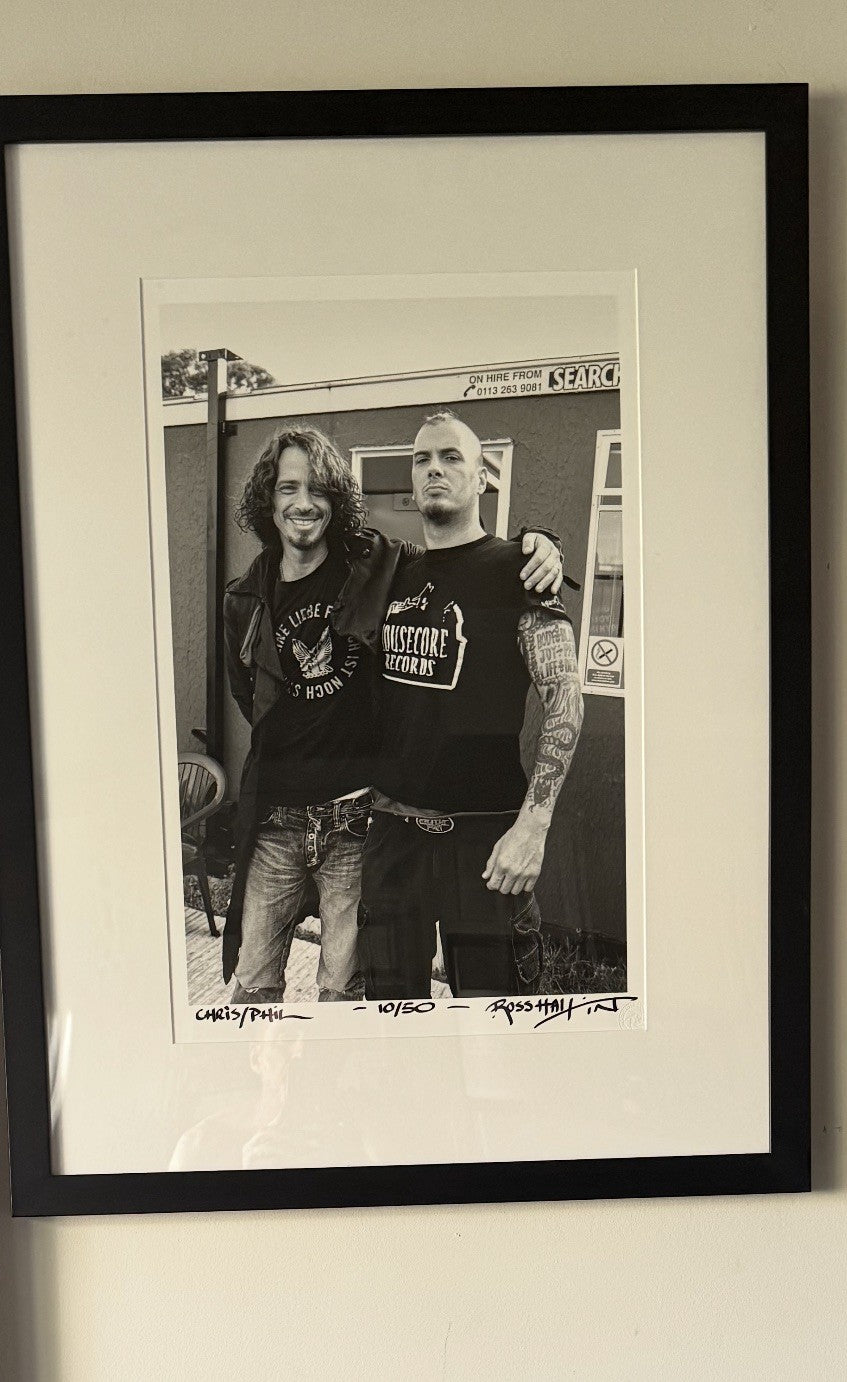 SIGNED Ross Halfin Print 10/50 Pantera Phil Anselmo & Chris Cornell Soundgarden