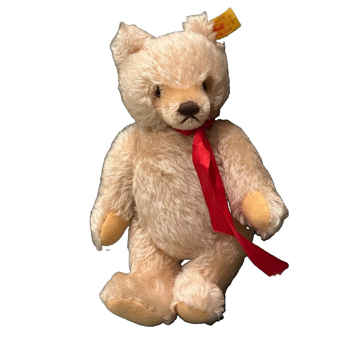 Vintage Steiff Mohair Masked Teddy Bear 001208 Jointed Toy Knopf Im Ohr Germany