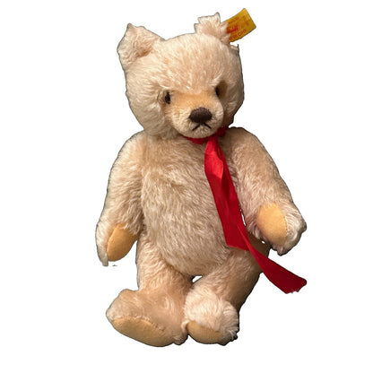 Vintage Steiff Mohair Masked Teddy Bear 001208 Jointed Toy Knopf Im Ohr Germany