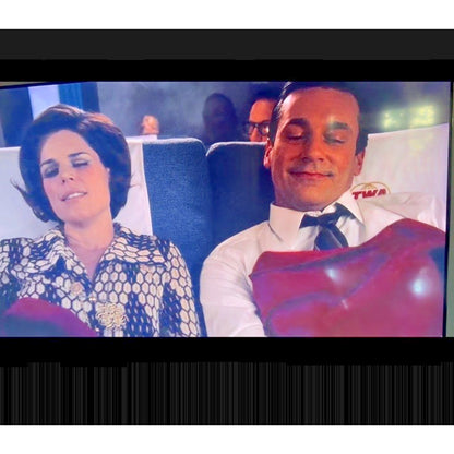 Mad Men Don Draper Red TWA Blanket Original Season 7 Prop Master Owned COA