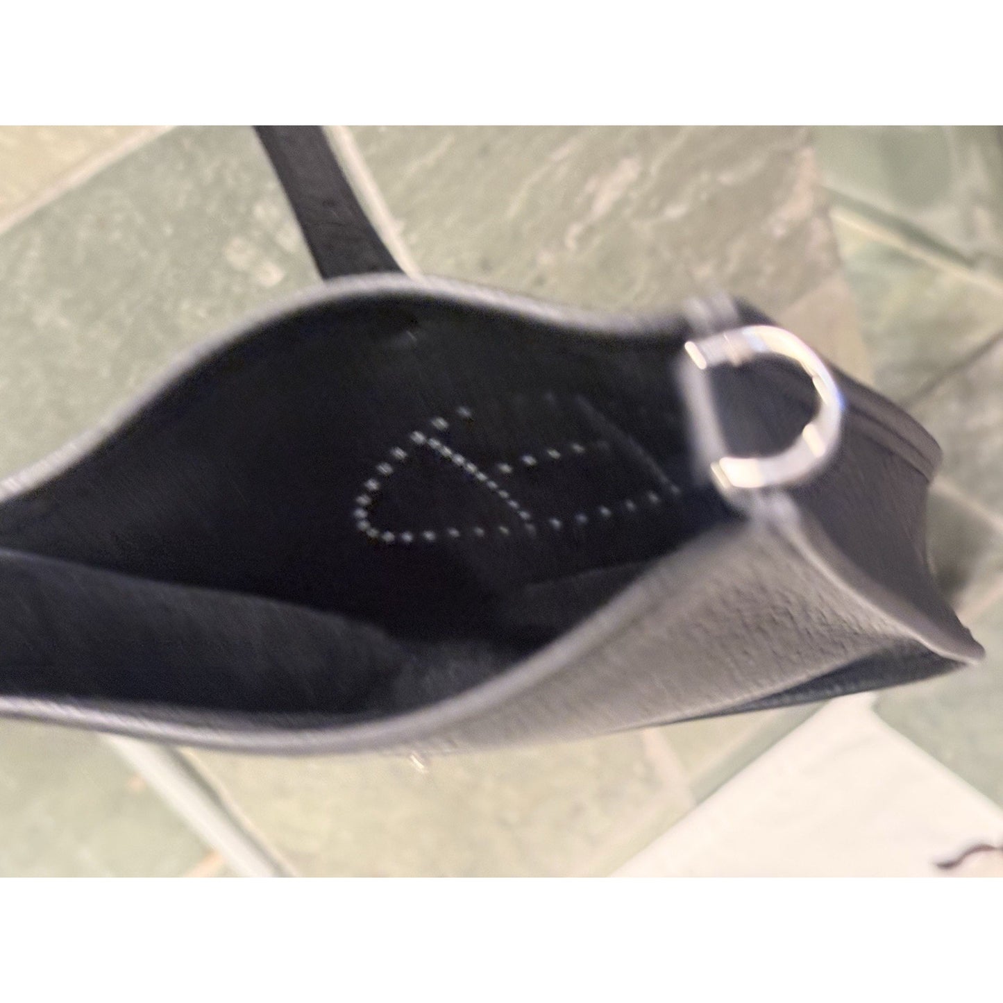 Hermes Evelyne III 29 PM Noir Black Clemence Leather Bag Palladium PHW COA