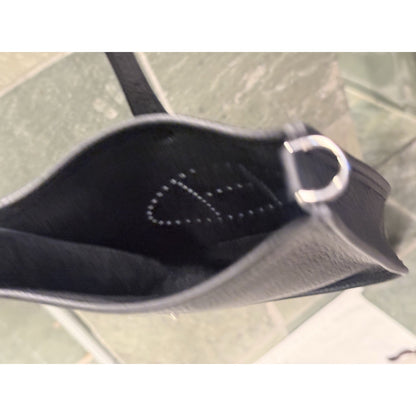 Hermes Evelyne III 29 PM Noir Black Clemence Leather Bag Palladium PHW COA