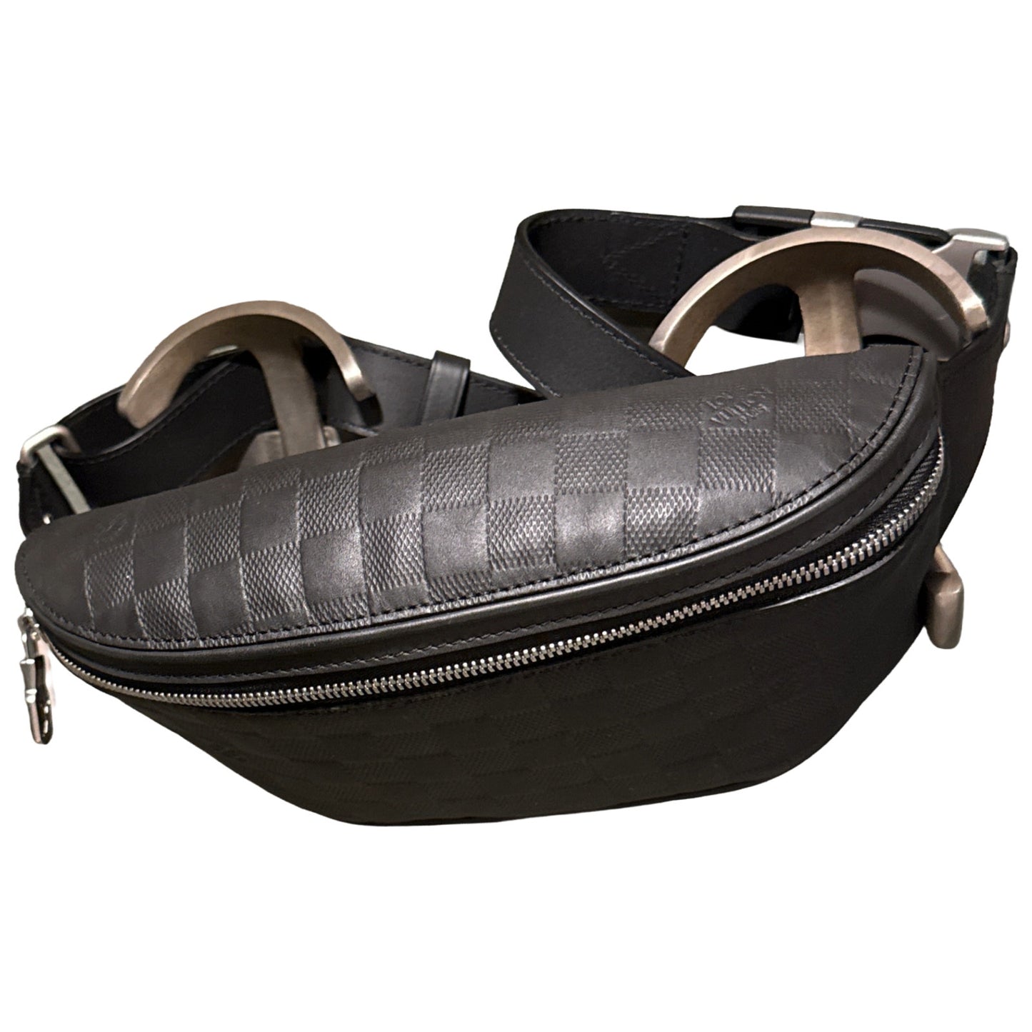 Louis Vuitton Campus Bumbag N40298 Damier Infini Onyx Black Leather Belt Bag LV
