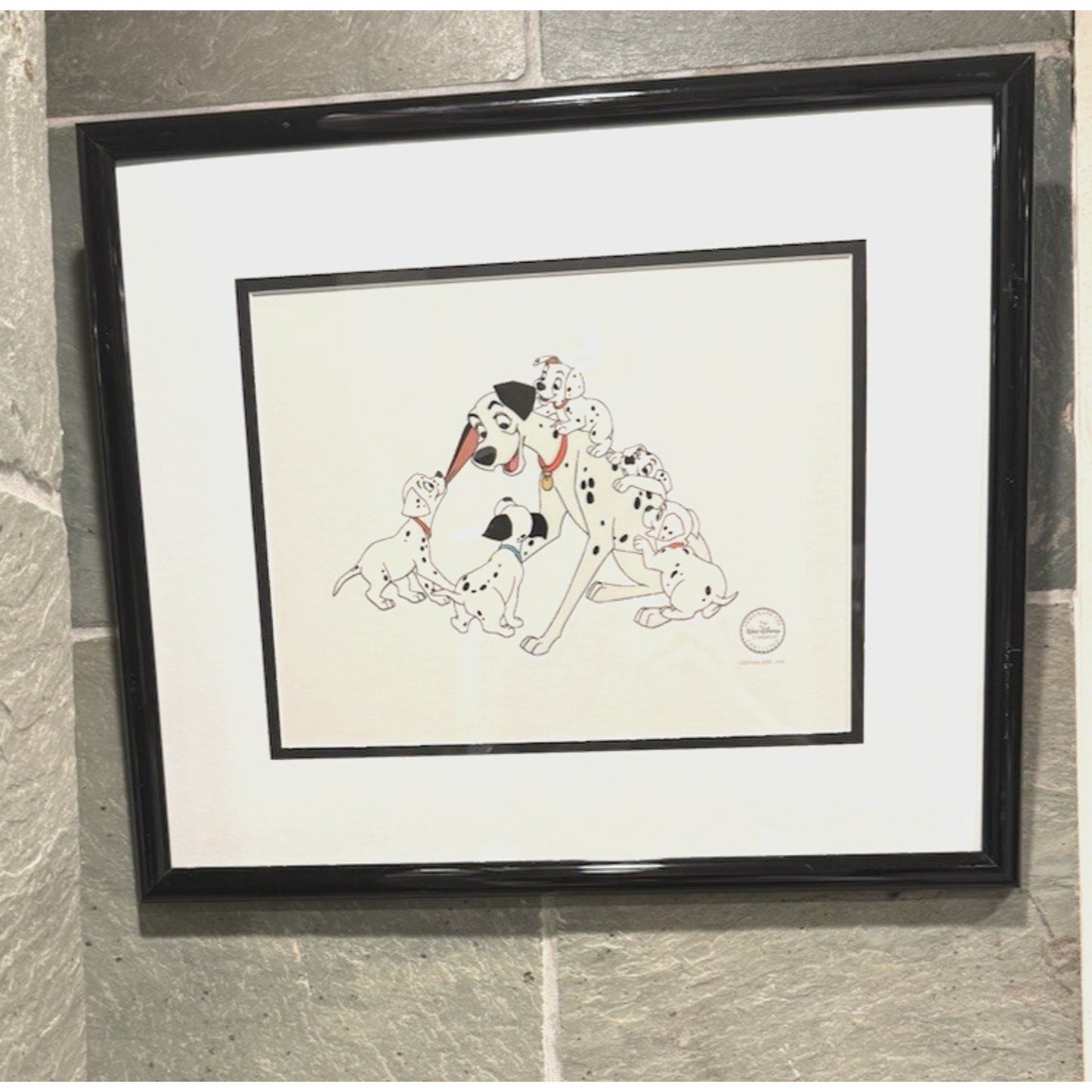 Disney 101 Dalmatians Reunited Bongo Limited Edition Sericel Framed COA 1993