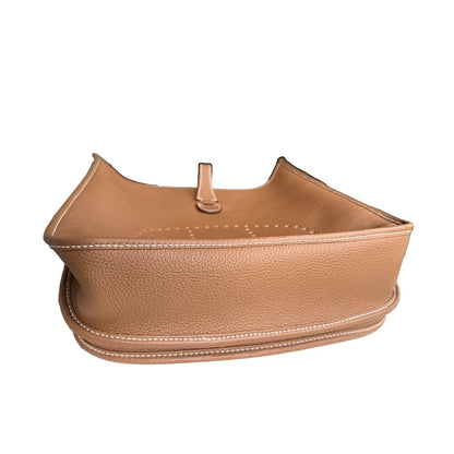 Hermes Evelyne III 29 PM Gold Clemence Leather Bag Palladium PHW 2022 Receipt