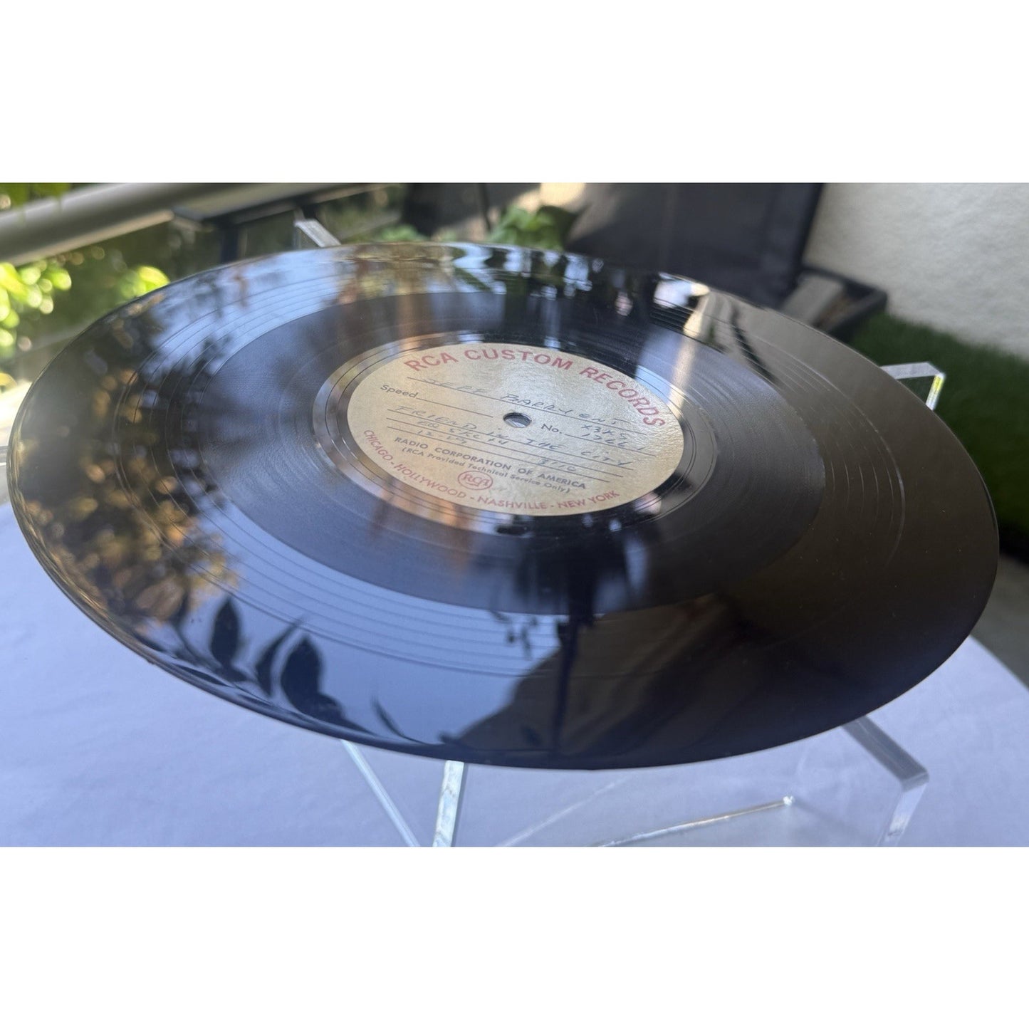 Jeff Barry Ent Friend in the City 1969 Acetate Test Pressing 45 RPM RCA Custom