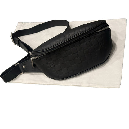 Louis Vuitton Campus Bumbag N40298 Damier Infini Onyx Black Leather Belt Bag LV