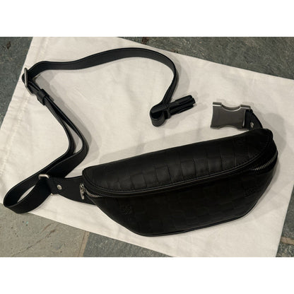 Louis Vuitton Campus Bumbag N40298 Damier Infini Onyx Black Leather Belt Bag LV