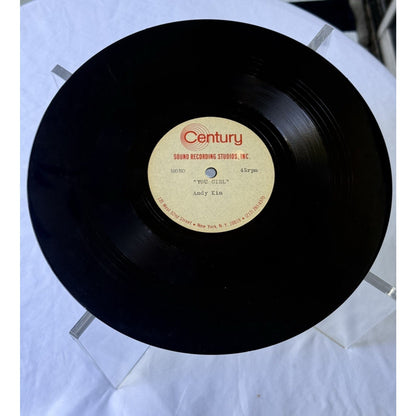 Andy Kim You Girl 1969 Acetate Test Pressing 45 RPM Sound Studios Jeff Barry