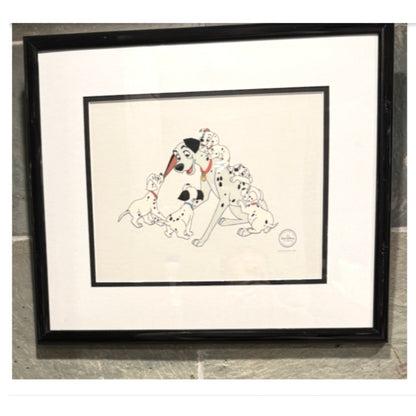 Disney 101 Dalmatians Reunited Bongo Limited Edition Sericel Framed COA 1993