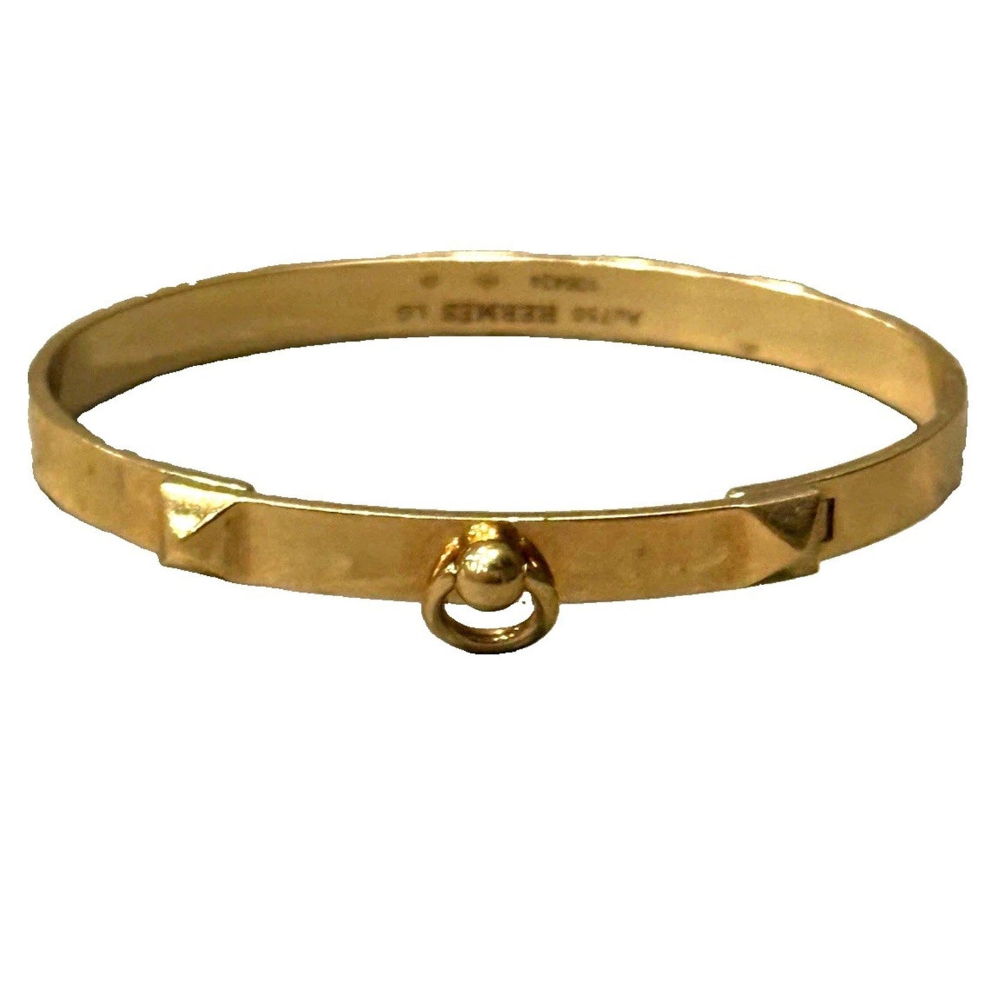 Hermes Collier de Chien CDC Bangle Bracelet 18k Yellow Gold Large Size LG