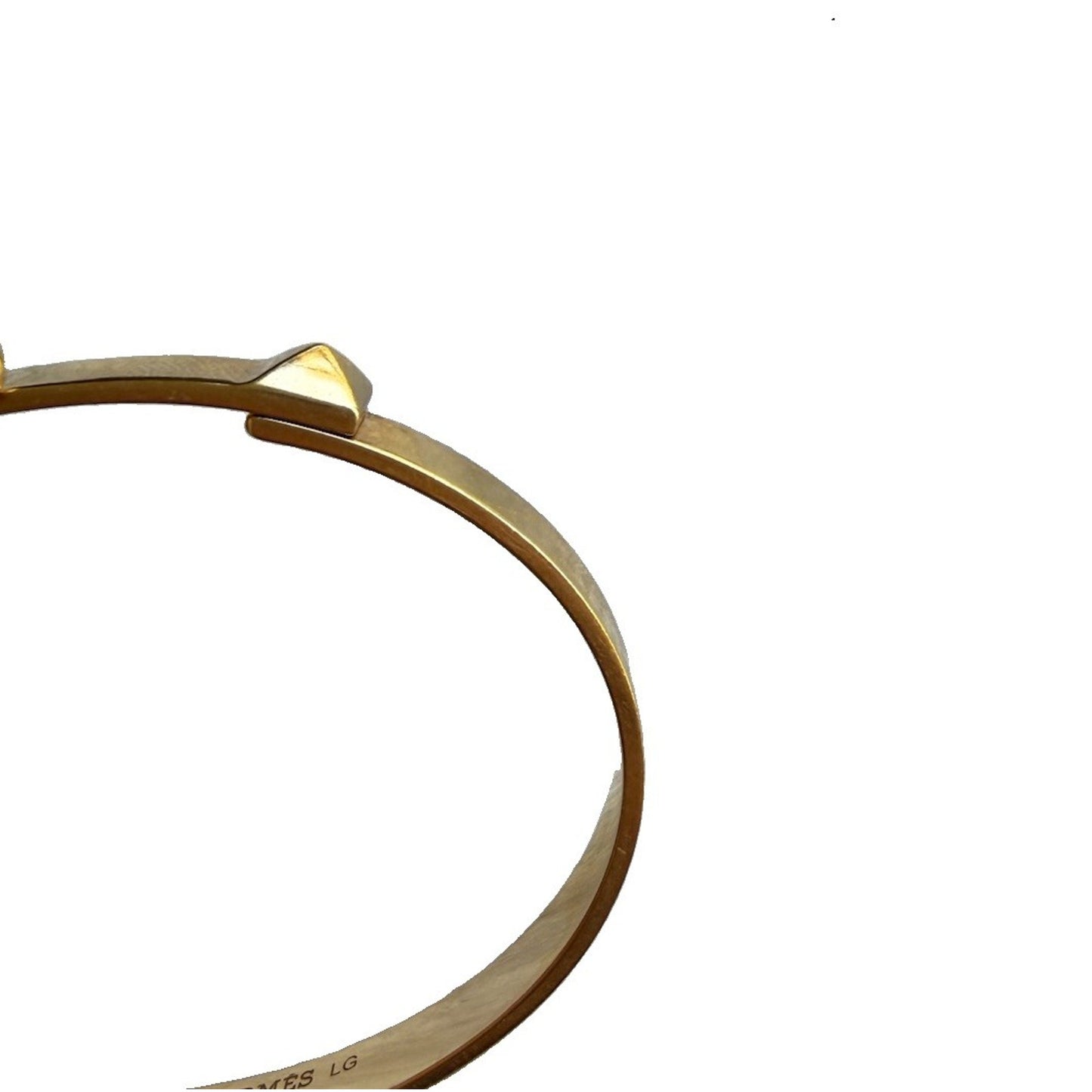 Hermes Collier de Chien CDC Bangle Bracelet 18k Yellow Gold Large Size LG
