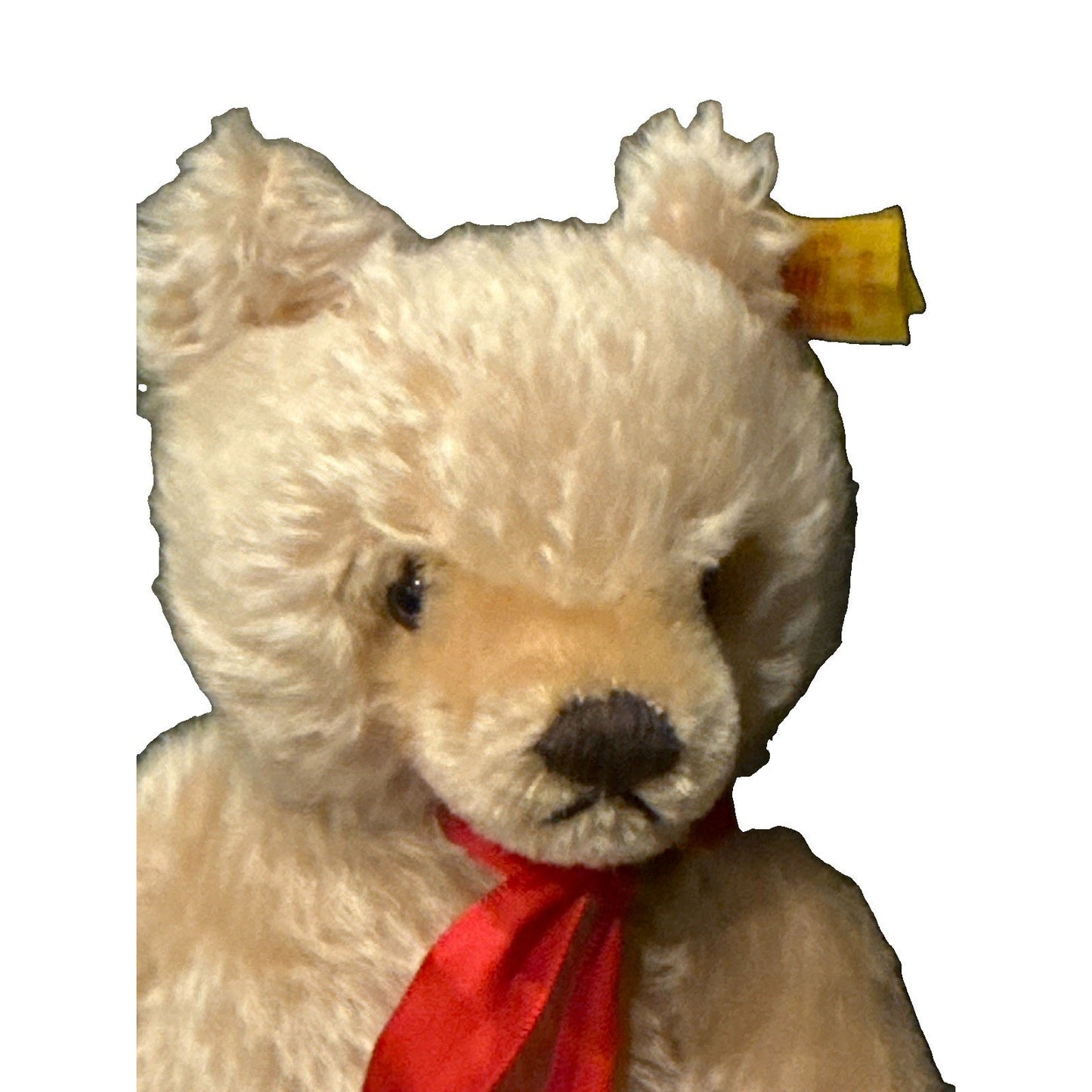 Vintage Steiff Mohair Masked Teddy Bear 001208 Jointed Toy Knopf Im Ohr Germany