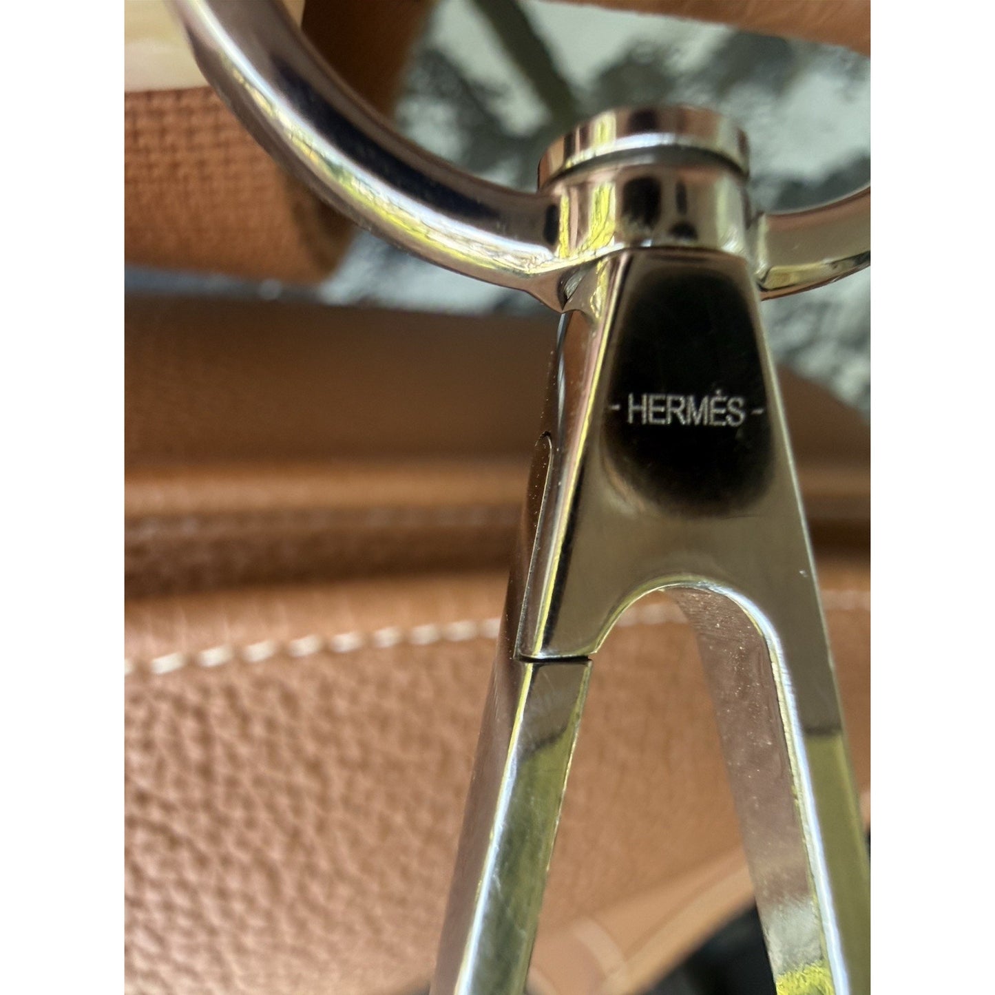 Hermes Evelyne III 29 PM Gold Clemence Leather Bag Palladium PHW 2022 Receipt
