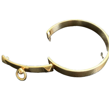 Hermes Collier de Chien CDC Bangle Bracelet 18k Yellow Gold Large Size LG
