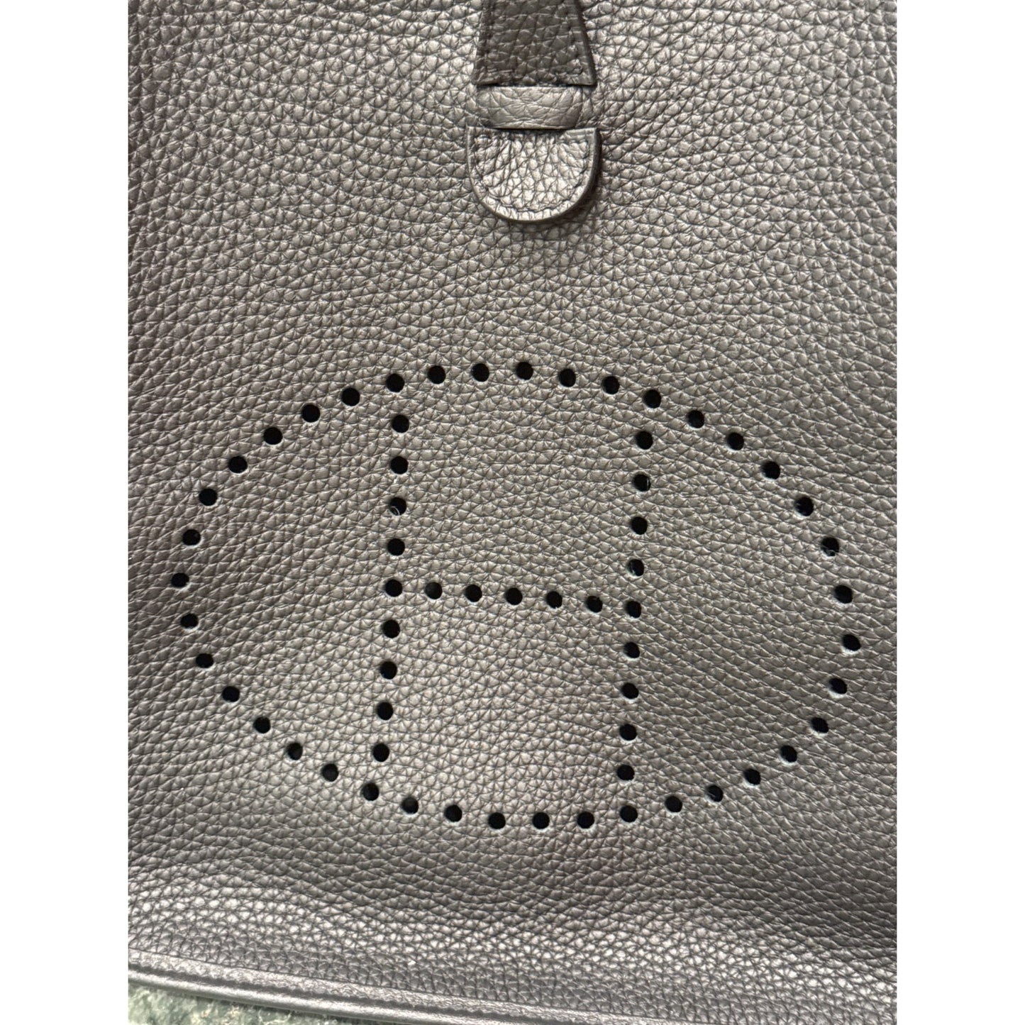 Hermes Evelyne III 29 PM Noir Black Clemence Leather Bag Palladium PHW COA