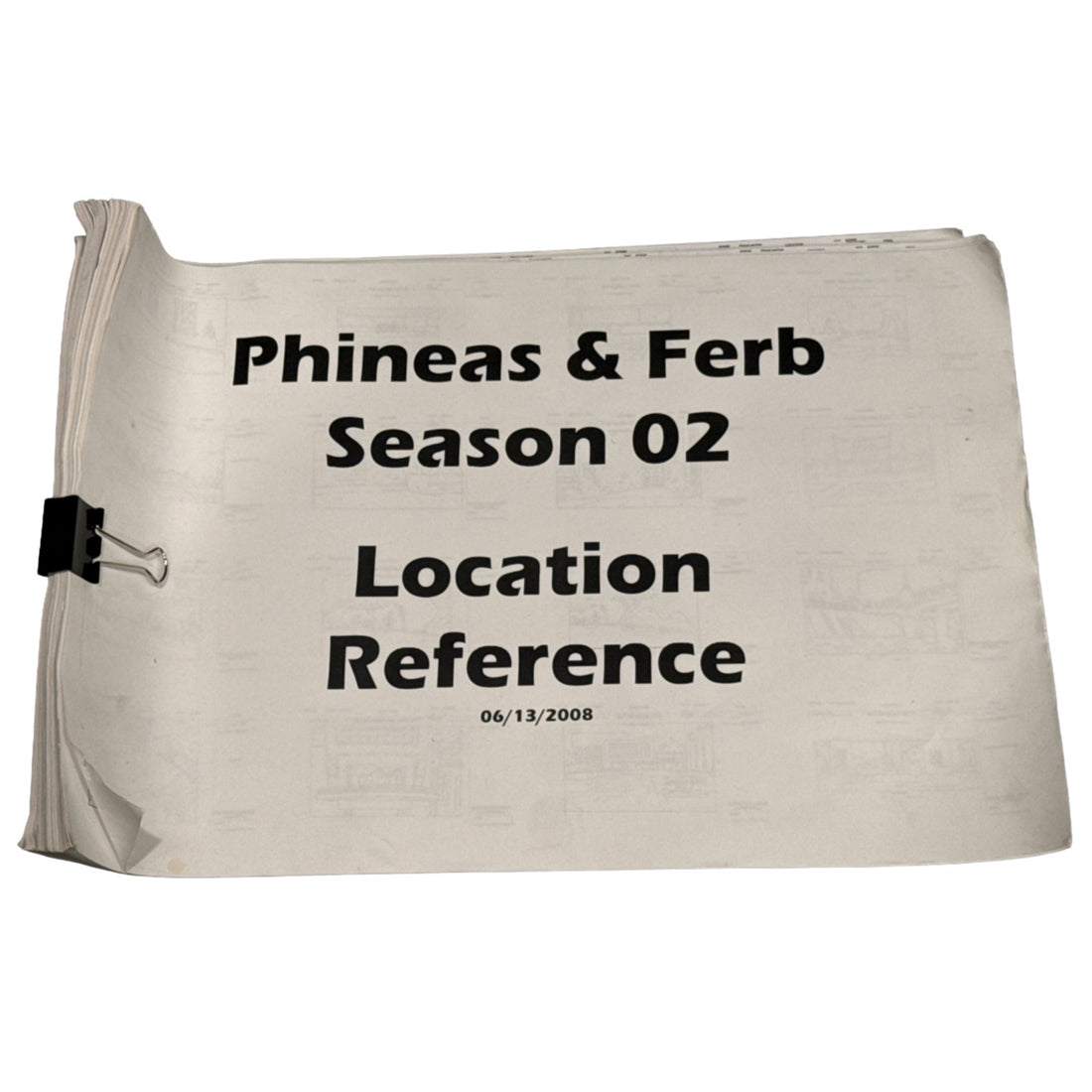 Phineas and Ferb Season 2 Animation Background Layout Reference Book 112P COA