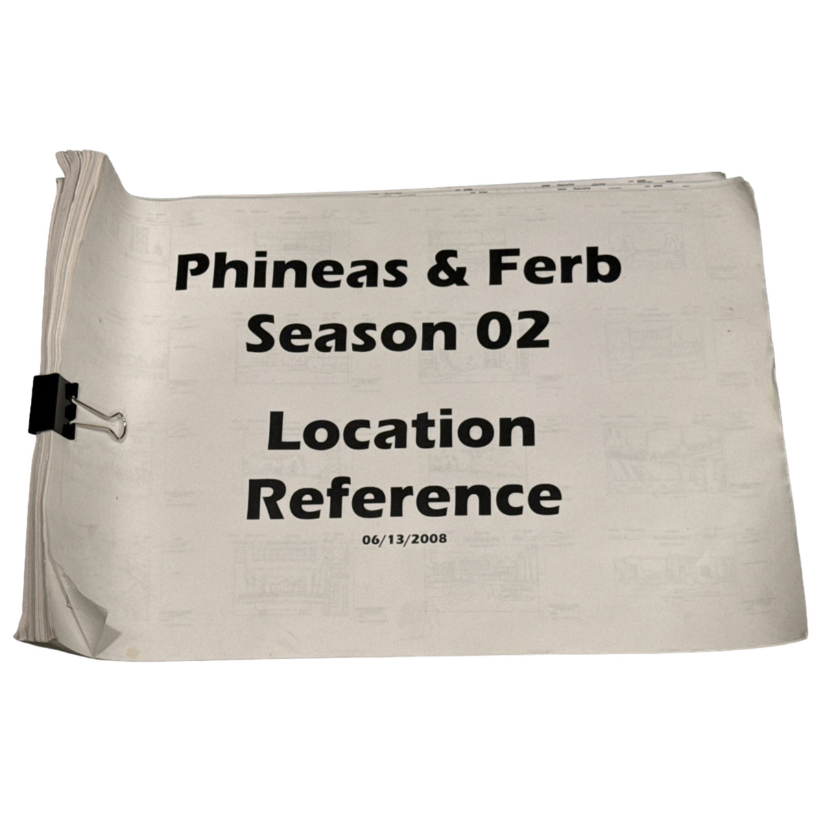 Phineas and Ferb Season 2 Animation Background Layout Reference Book 112P COA