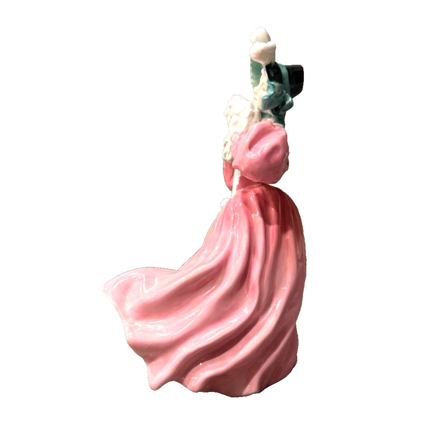 Vintage Royal Doulton Marguerite HN 1928 Figurine 1940s Retired Pink Dress