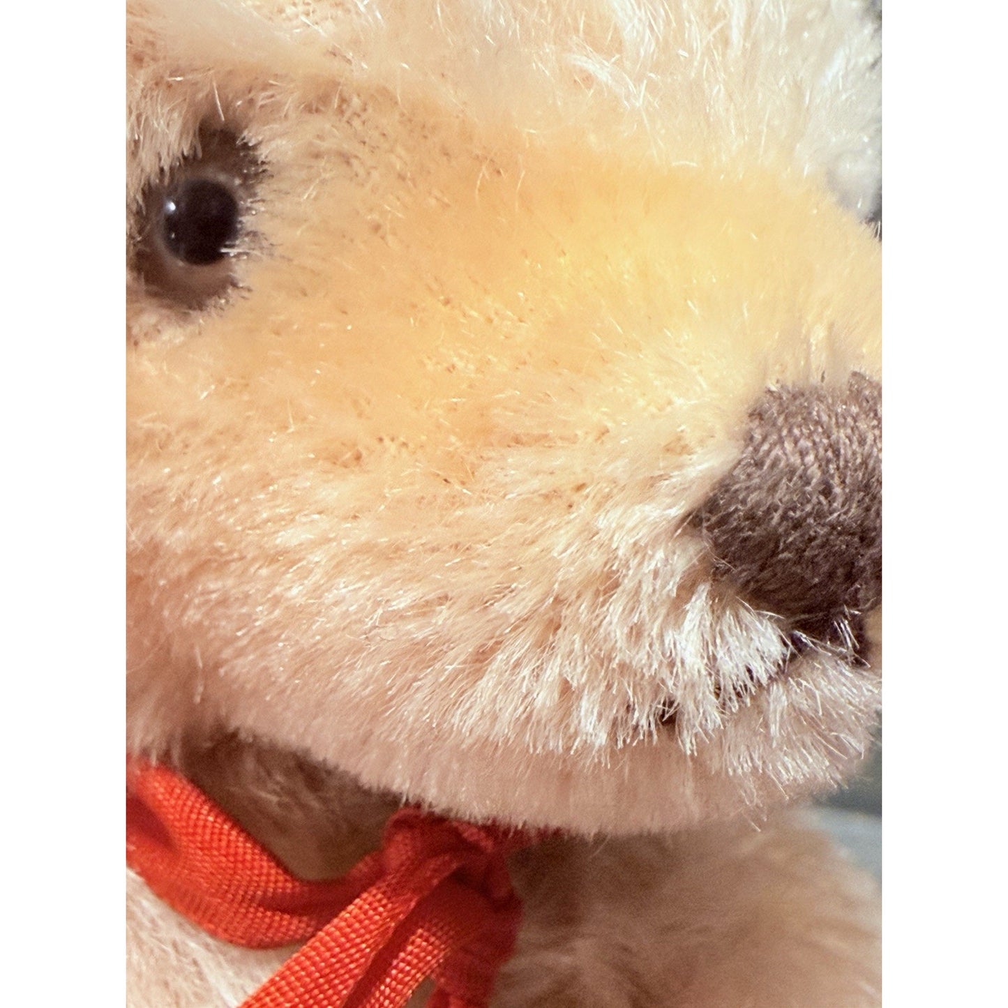Vintage Steiff Mohair Masked Teddy Bear 001208 Jointed Toy Knopf Im Ohr Germany