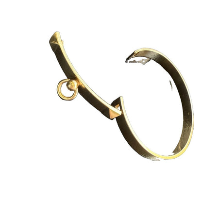 Hermes Collier de Chien CDC Bangle Bracelet 18k Yellow Gold Large Size LG