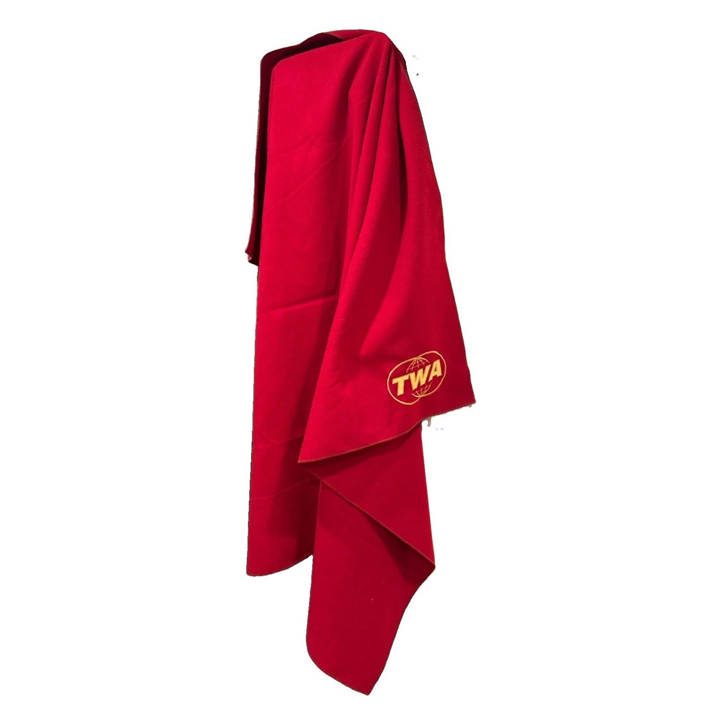 Mad Men Don Draper Red TWA Blanket Original Season 7 Prop Master Owned COA