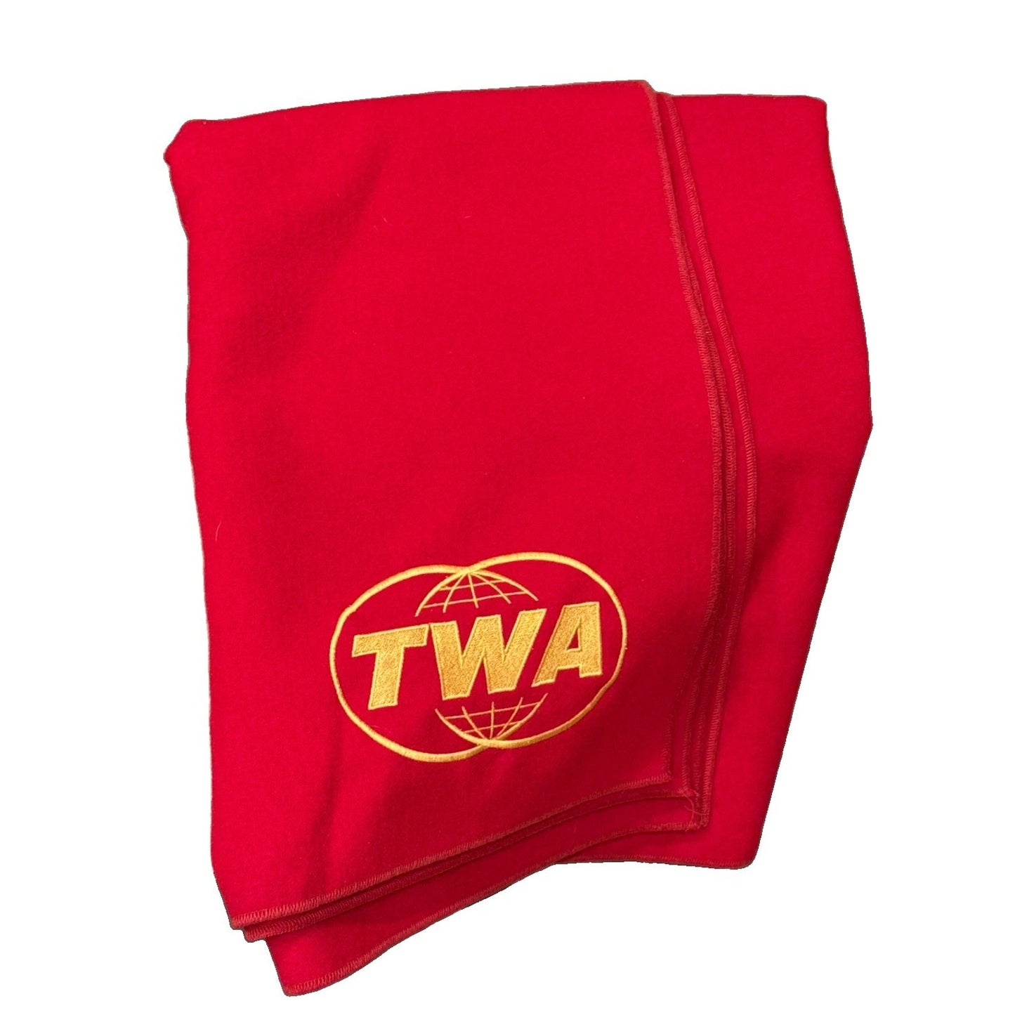 Mad Men Don Draper Red TWA Blanket Original Season 7 Prop Master Owned COA